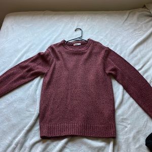 Marin/red Sweater, fitted hem at the bottom, Small